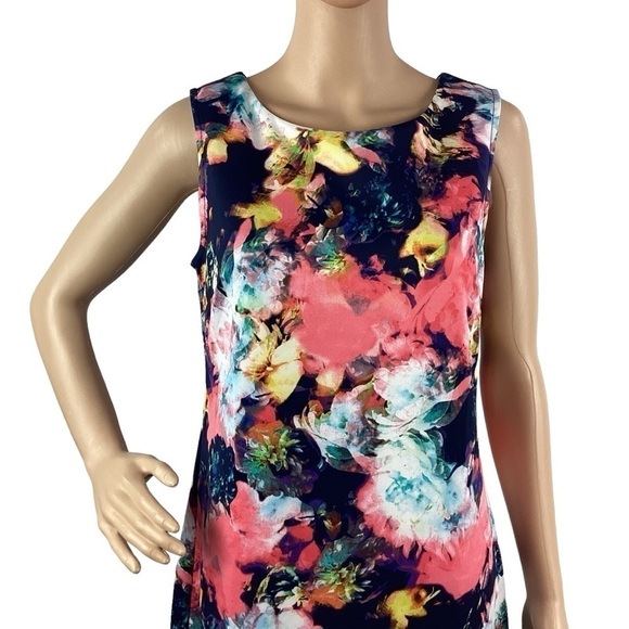 Worthington Floral Sheath Dress Size M Multicolor - Picture 2 of 7